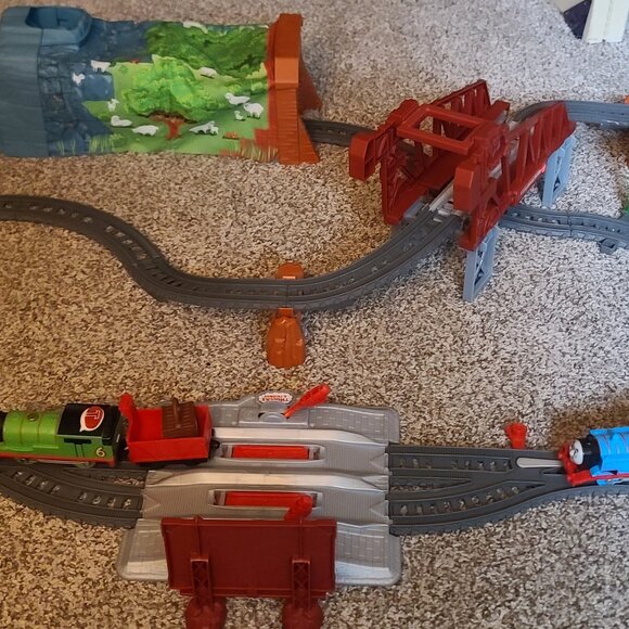 Thomas & Friends Talking Thomas & Percy COMPLETE TRAIN SET - Picture 8 of 11